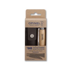 Navaja Opinel Nº 8 con funda de piel